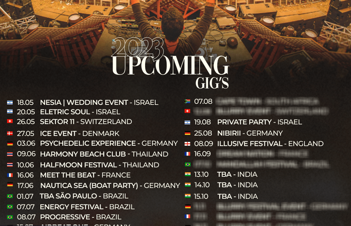 Tour Dates Berg 2023
